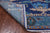 Blue 6' Square William Morris Hand Knotted Wool Rug - Q24131