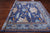 Blue 9' Square William Morris Hand Knotted Wool Rug - Q24132