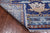 Blue 6' Square William Morris Handmade Wool Rug - Q24133