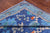 Blue 9' 3" X 12' 3" William Morris Handmade Wool Rug - Q24134