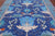Blue 8' 1" X 9' 10" William Morris Hand Knotted Wool Rug - Q24135