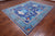 Blue 8' 1" X 9' 10" William Morris Hand Knotted Wool Rug - Q24135