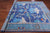 Blue 8' 1" X 9' 10" William Morris Hand Knotted Wool Rug - Q24135