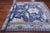 Blue 8' 3" X 10' 1" William Morris Handmade Wool Rug - Q24138