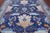 Blue 8' 3" X 10' 1" William Morris Handmade Wool Rug - Q24138