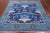 Blue 7' Square Handmade Wool William Morris Rug - Q24139