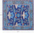 Blue 7' Square Handmade Wool William Morris Rug - Q24139