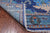 Blue 7' Square Handmade Wool William Morris Rug - Q24139