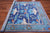 Blue 7' Square Handmade Wool William Morris Rug - Q24139