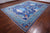 Blue 10' 3" X 13' 11" William Morris Handmade Wool Rug - Q24140
