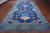 Blue 9' 4" X 17' 10" William Morris Hand Knotted Wool Rug - Q24141