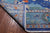 Blue 9' 4" X 17' 10" William Morris Hand Knotted Wool Rug - Q24141