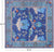 Blue 10' Square William Morris Handmade Wool Rug - Q24142
