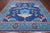 Blue 10' Square William Morris Handmade Wool Rug - Q24142