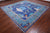 Blue 10' Square William Morris Handmade Wool Rug - Q24142