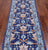 Blue 2' 7" X 7' 11" Runner William Morris Hand-Knotted Wool Rug - Q24145