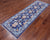 Blue 2' 7" X 7' 11" Runner William Morris Hand-Knotted Wool Rug - Q24145