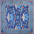 Blue 12' Square William Morris Handmade Wool Rug - Q24147
