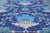Blue 12' Square William Morris Handmade Wool Rug - Q24147