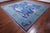 Blue 12' Square William Morris Handmade Wool Rug - Q24147