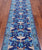 Blue 2' 7" X 10' 0" William Morris Hand Knotted Wool Runner Rug - Q24150