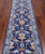 Blue 2' 7" X 10' 2" Hand Knotted William Morris Wool Runner Rug - Q24152