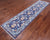 Blue 2' 7" X 10' 2" Hand Knotted William Morris Wool Runner Rug - Q24152