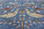 Blue 9' 3" X 11' 11" Persian Tree Of Life Handmade Wool Rug - Q24154