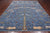 Blue 9' 3" X 11' 11" Persian Tree Of Life Handmade Wool Rug - Q24154