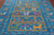 Blue 8' 0" X 10' 0" Persian Gabbeh Tribal Hand Knotted Wool Rug - Q24155