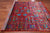 Red 8' 0" X 9' 10" Persian Heriz Serapi Hand Knotted 100% Silk Rug - Q24158