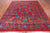 Red 8' 0" X 9' 10" Persian Heriz Serapi Hand Knotted 100% Silk Rug - Q24158