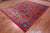 Red 8' 0" X 9' 10" Persian Heriz Serapi Hand Knotted 100% Silk Rug - Q24158