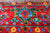 Red 8' 0" X 9' 10" Persian Heriz Serapi Hand Knotted 100% Silk Rug - Q24158