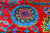 Red 8' 0" X 9' 10" Persian Heriz Serapi Hand Knotted 100% Silk Rug - Q24158