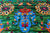 Green 7' 10" X 10' 6" Persian Tabriz Handmade 100% Silk Rug - Q24160