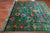 Green 7' 10" X 10' 6" Persian Tabriz Handmade 100% Silk Rug - Q24160