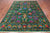Green 7' 10" X 10' 6" Persian Tabriz Handmade 100% Silk Rug - Q24160