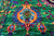 Green 9' 0" X 12' 2" Persian Tabriz Handmade Silk Rug - Q24161