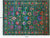 Green 9' 0" X 12' 2" Persian Tabriz Handmade Silk Rug - Q24161