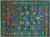 Green 9' 0" X 12' 2" Persian Tabriz Handmade Silk Rug - Q24161