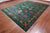 Green 9' 0" X 12' 2" Persian Tabriz Handmade Silk Rug - Q24161