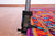 Purple 8' 0" X 10' 2" Persian Heriz Serapi Hand Knotted 100% Silk Rug - Q24162