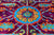 Purple 8' 0" X 10' 2" Persian Heriz Serapi Hand Knotted 100% Silk Rug - Q24162