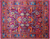 Purple 8' 0" X 10' 2" Persian Heriz Serapi Hand Knotted 100% Silk Rug - Q24162