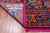 Purple 8' 0" X 10' 2" Persian Heriz Serapi Hand Knotted 100% Silk Rug - Q24162