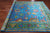 Blue 8' 1" X 10' 4" Persian Tabriz Handmade 100% Silk Rug - Q24163