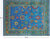 Blue 8' 1" X 10' 4" Persian Tabriz Handmade 100% Silk Rug - Q24163