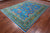 Blue 8' 1" X 10' 4" Persian Tabriz Handmade 100% Silk Rug - Q24163