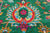 Green 8' 1" X 10' 0" Persian Tabriz Handmade 100% Silk Rug - Q24164